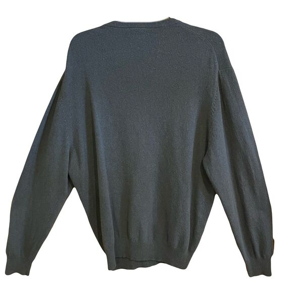 Jos A Bank Mens Cashmere Sweater Sz L Blue Quiet Luxury Preppy Travelers Collect - Picture 2 of 7